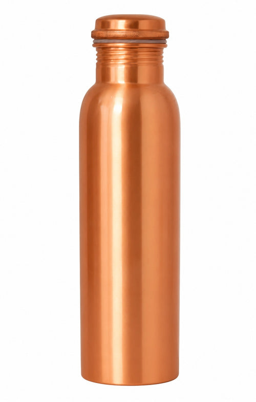 Pure Copper Water Bottle – Classic Plain Finish